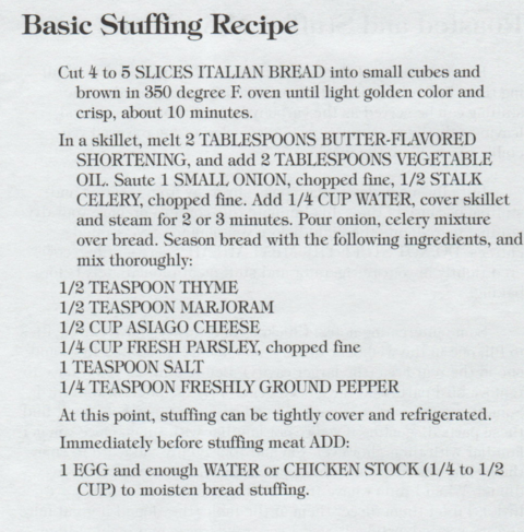 stuffing recipe