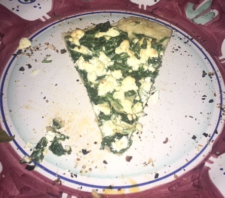 spinach cheese pizza