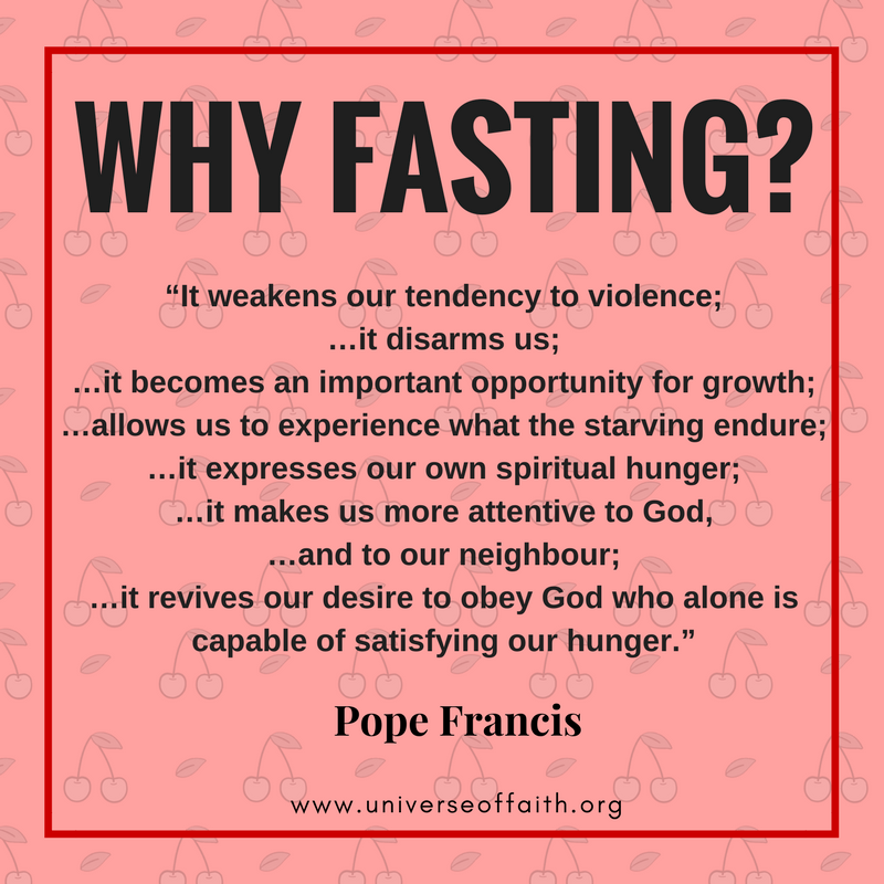 Why Fast by Pope Francis
