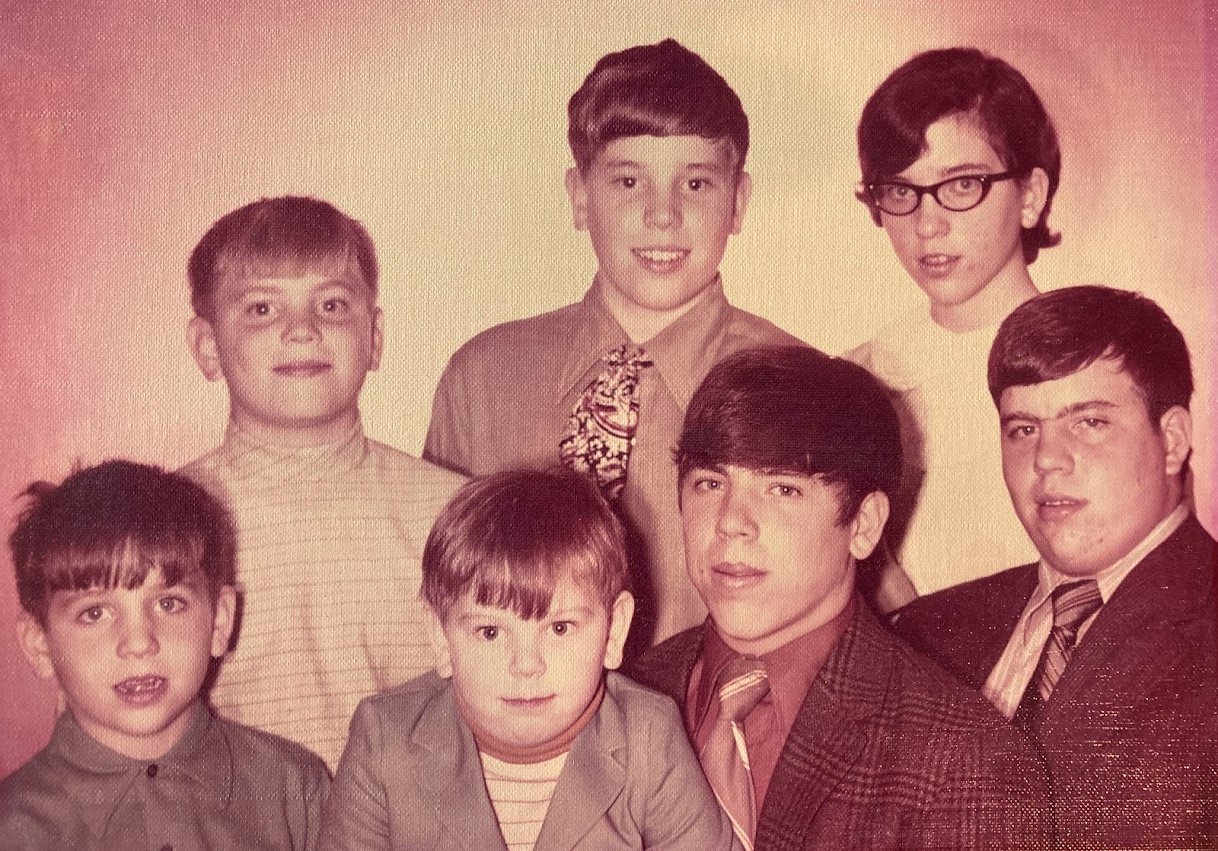 A group of young men posing for the camera.